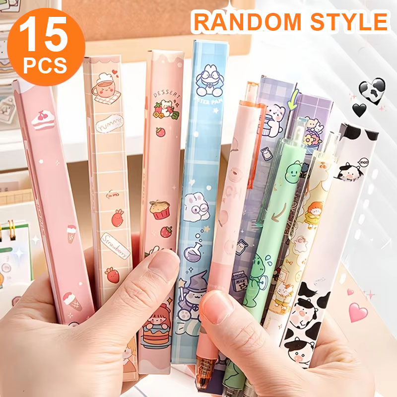 Stationery Supply Business - 15 bolígrafos de gel individuales en