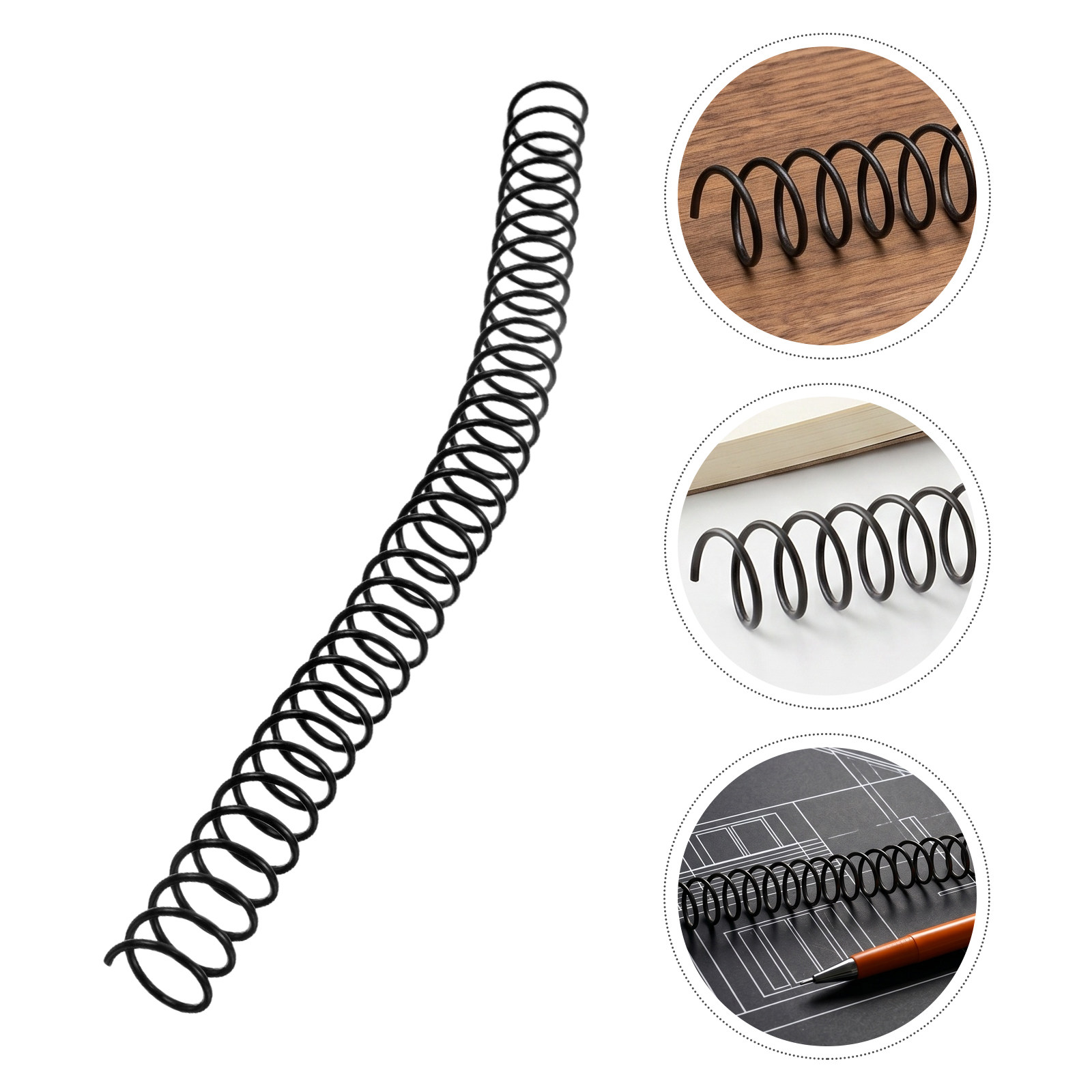 Binding Comb Plastic - 15 piezas de espirales de plástico