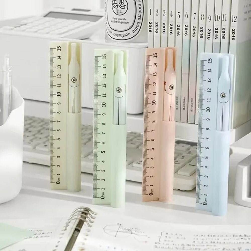 Compass Geometry Set - Compás 3 en 1, bolígrafo, regla