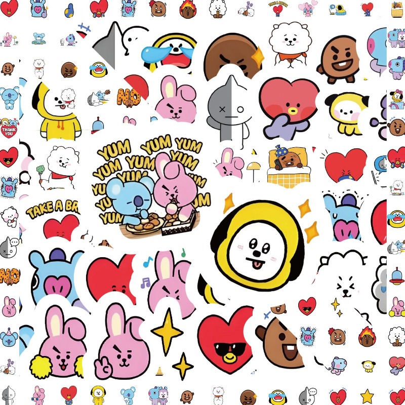 Pegatinas BT21 Koya RJ Tata Sh - Memo Pad Sticky reseña y precio