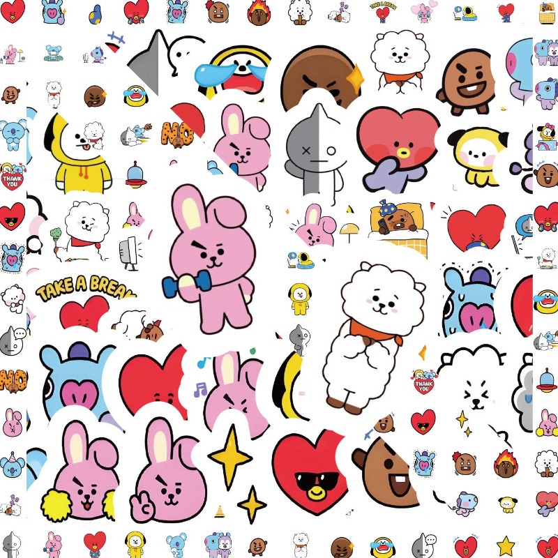 Pegatinas BT21 Koya RJ Tata Sh - Memo Pad Sticky reseña y precio