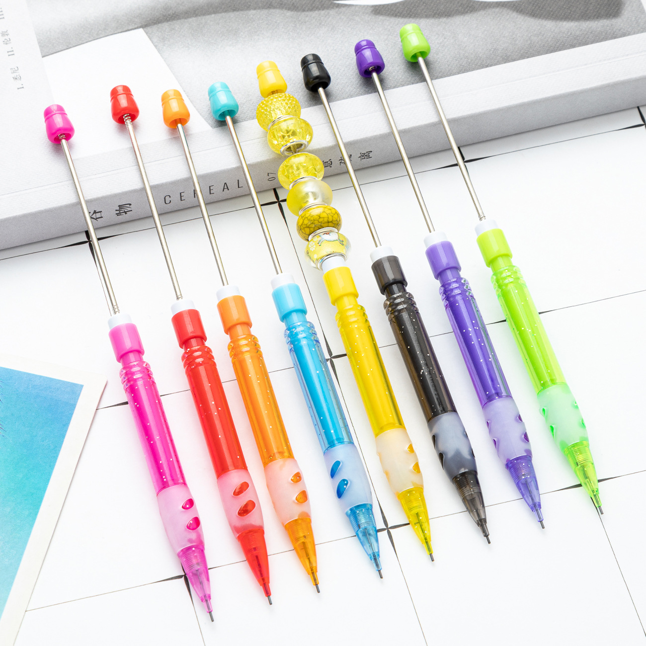 9 Uds DIY lápiz con cuentas pa - Mechanical Pencil Lead reseña y precio