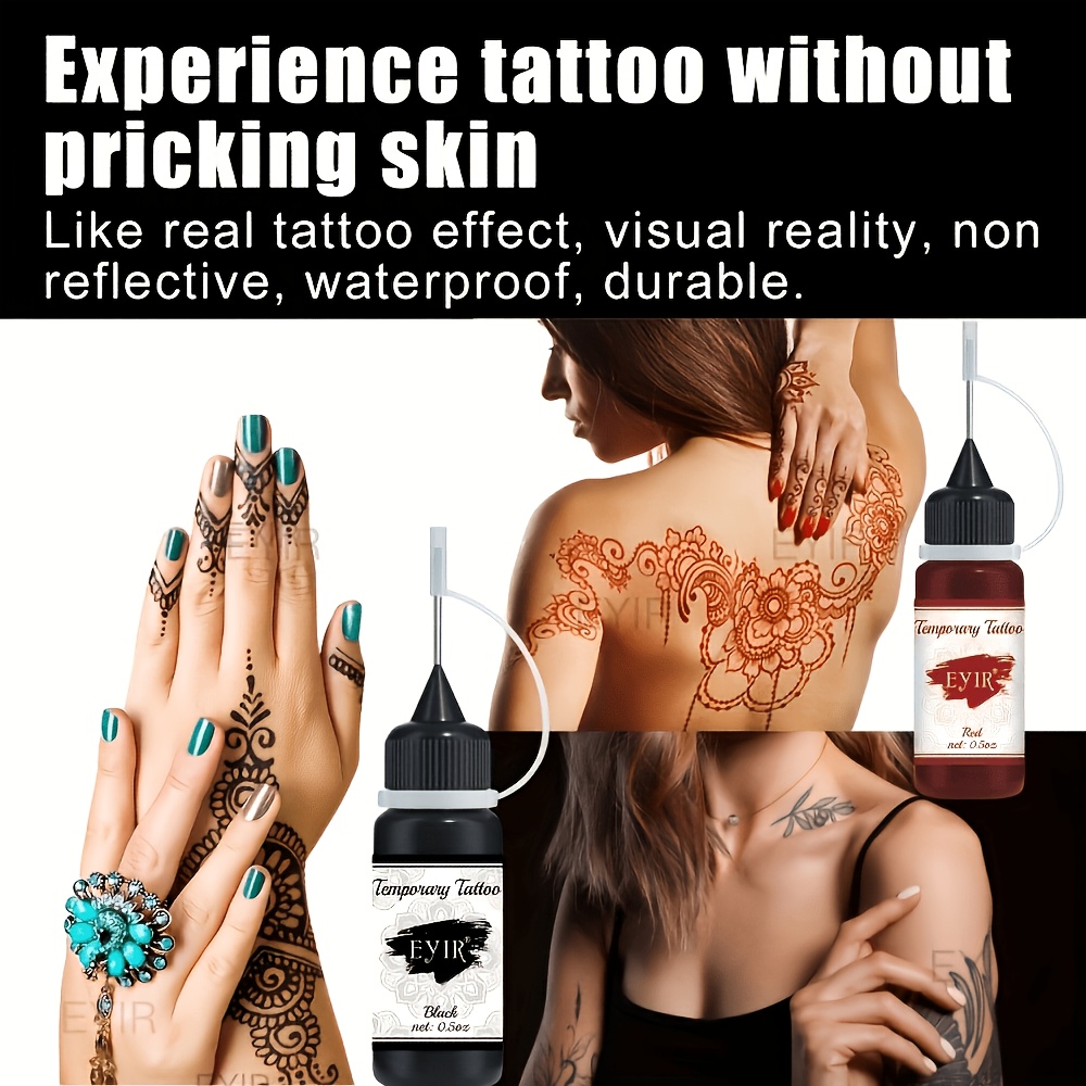 Kit de tatuajes temporales de  - Gel Ink Pen Set reseña y precio