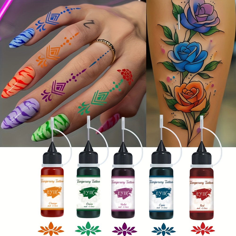 Kit de tatuajes temporales de  - Gel Ink Pen Set reseña y precio