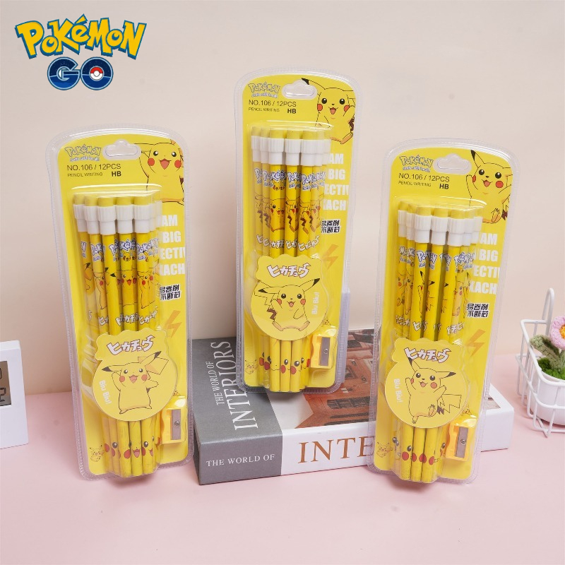 12 Uds. Lápices de Pokémon con - Office Supply Office Stationery Items reseña y precio