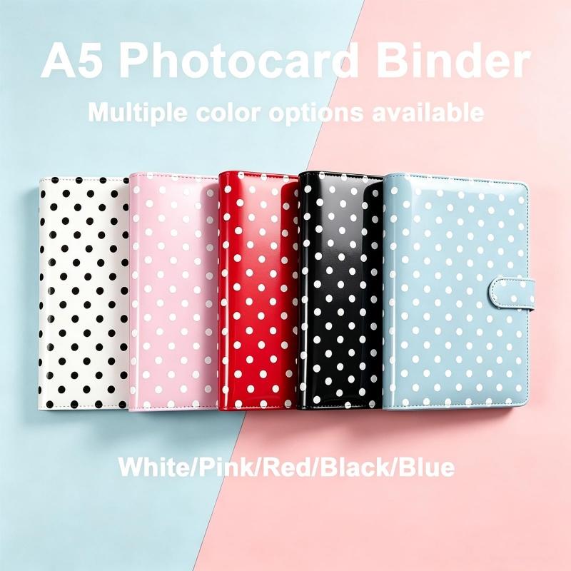 Carpeta A5 Retro Colorida Roja - Notebook Dotted A5 reseña y precio