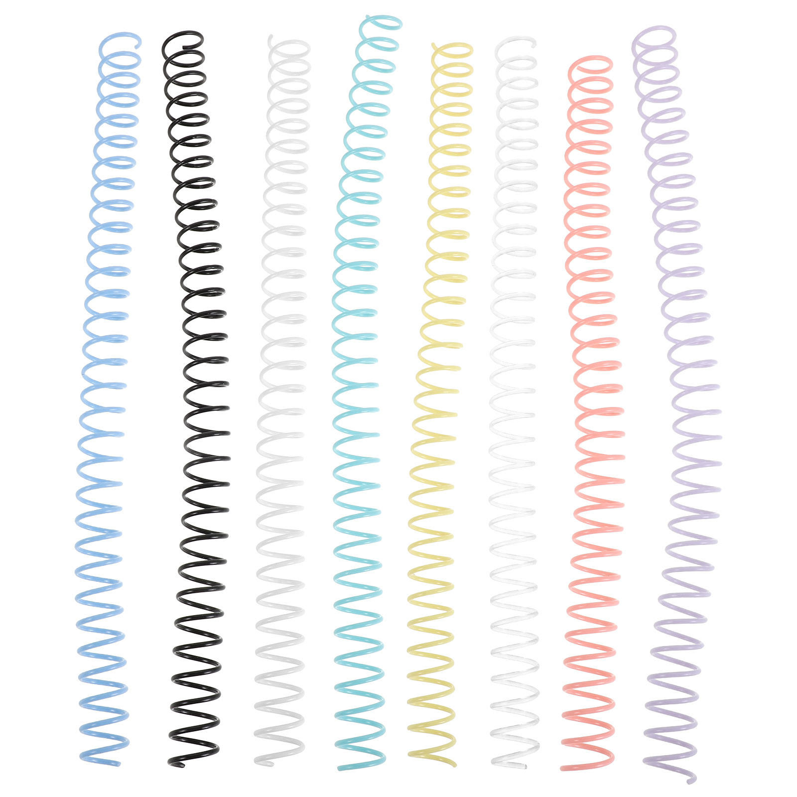 8 piezas de espirales de plást - Binding Comb Plastic reseña y precio